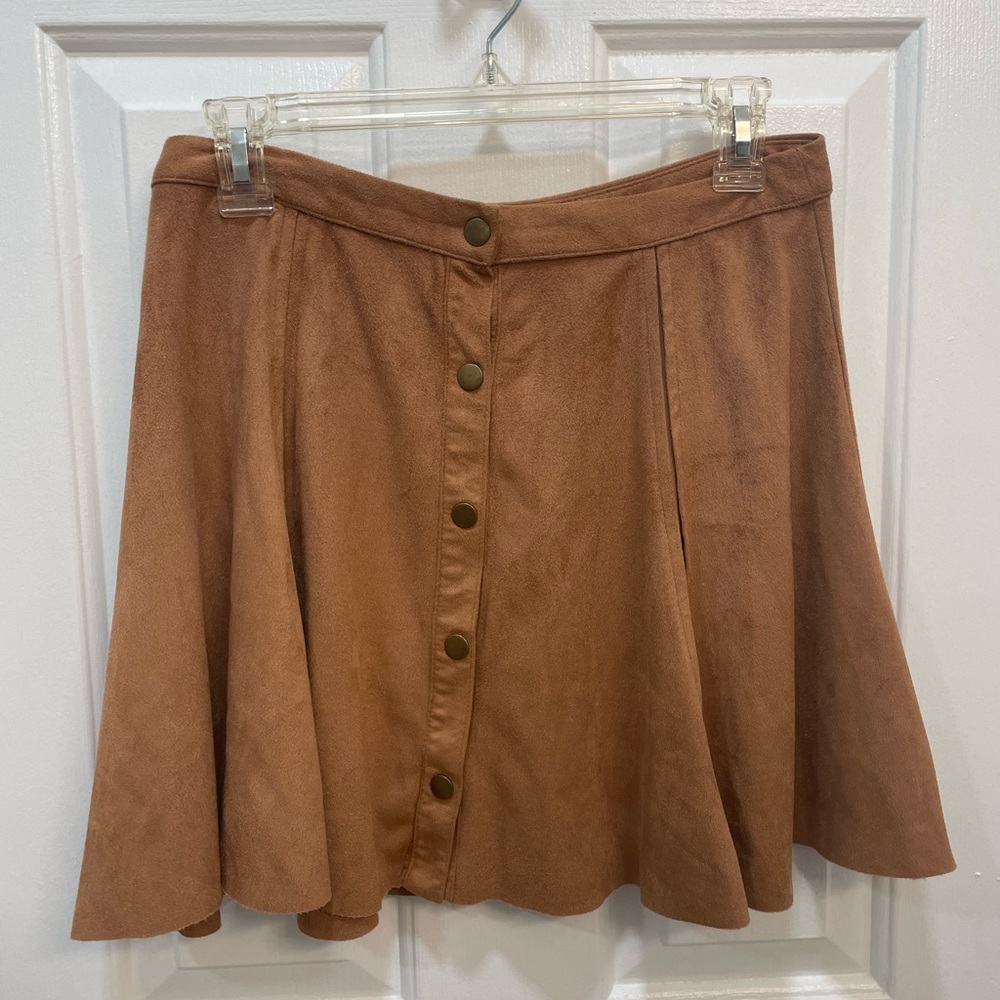 Design Lab Suede Mini Skirt